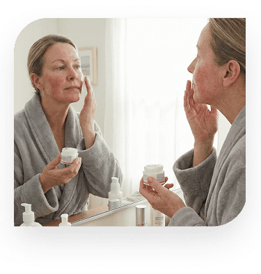 lady-treating-rosacea